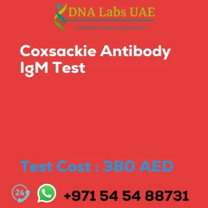 Coxsackie Antibody IgM Test sale cost 380 AED