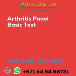 Arthritis Panel Basic Test sale cost 370 AED