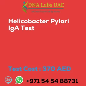 Helicobacter Pylori IgA Test sale cost 370 AED