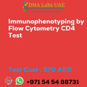 Immunophenotyping by Flow Cytometry CD4 Test sale cost 370 AED