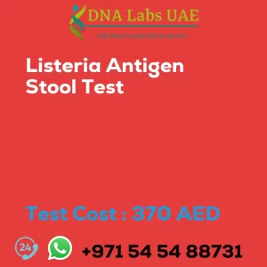 Listeria Antigen Stool Test sale cost 370 AED