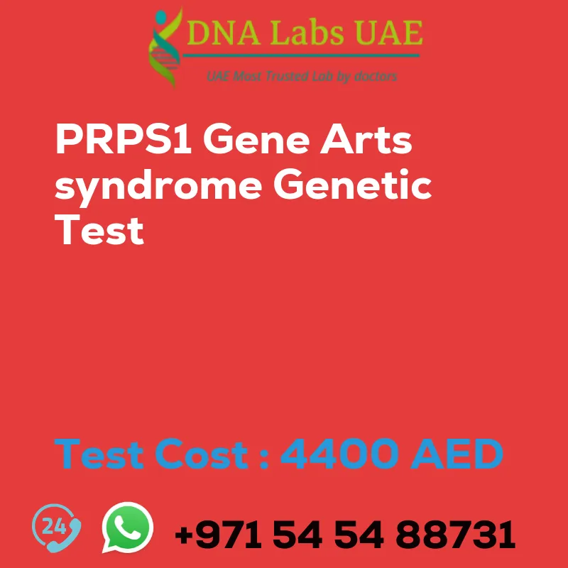 PRPS1 Gene Arts syndrome Genetic Test sale cost 4400 AED