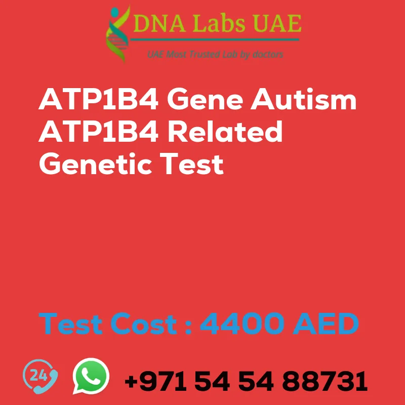 ATP1B4 Gene Autism ATP1B4 Related Genetic Test sale cost 4400 AED