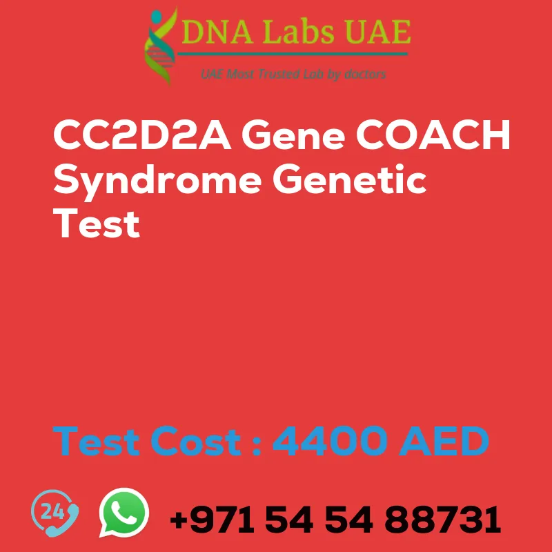 CC2D2A Gene COACH Syndrome Genetic Test sale cost 4400 AED