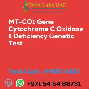 MT-CO1 Gene Cytochrome C Oxidase 1 Deficiency Genetic Test sale cost 4400 AED