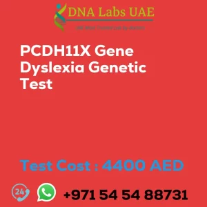 PCDH11X Gene Dyslexia Genetic Test sale cost 4400 AED