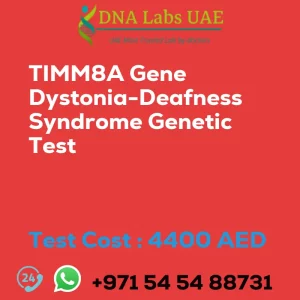 TIMM8A Gene Dystonia-Deafness Syndrome Genetic Test sale cost 4400 AED