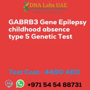 GABRB3 Gene Epilepsy childhood absence type 5 Genetic Test sale cost 4400 AED