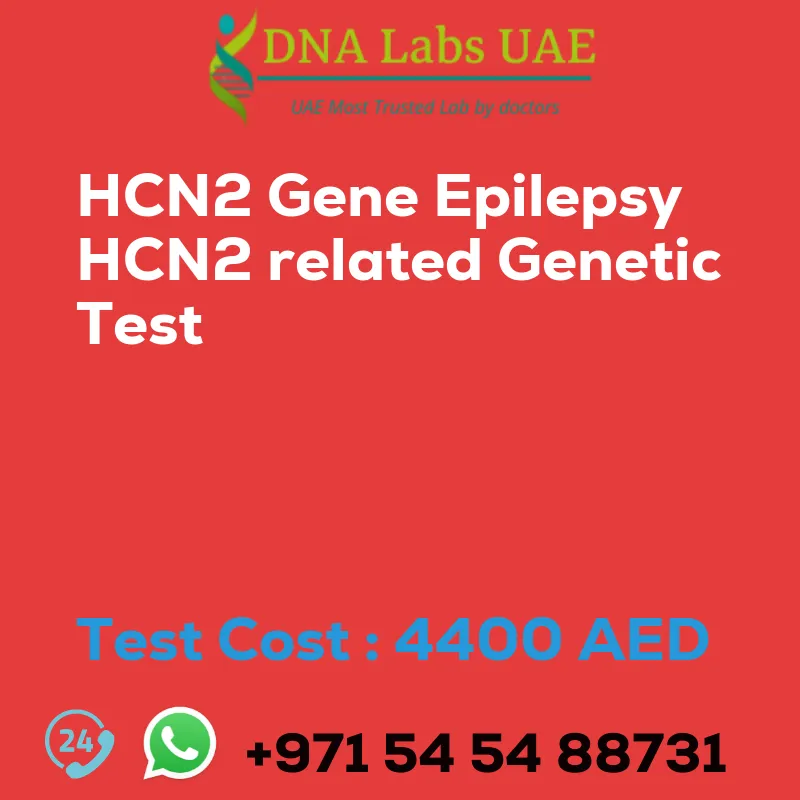 HCN2 Gene Epilepsy HCN2 related Genetic Test sale cost 4400 AED
