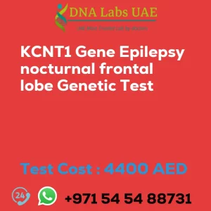 KCNT1 Gene Epilepsy nocturnal frontal lobe Genetic Test sale cost 4400 AED