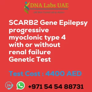 SCARB2 Gene Epilepsy progressive myoclonic type 4 with or without renal failure Genetic Test sale cost 4400 AED
