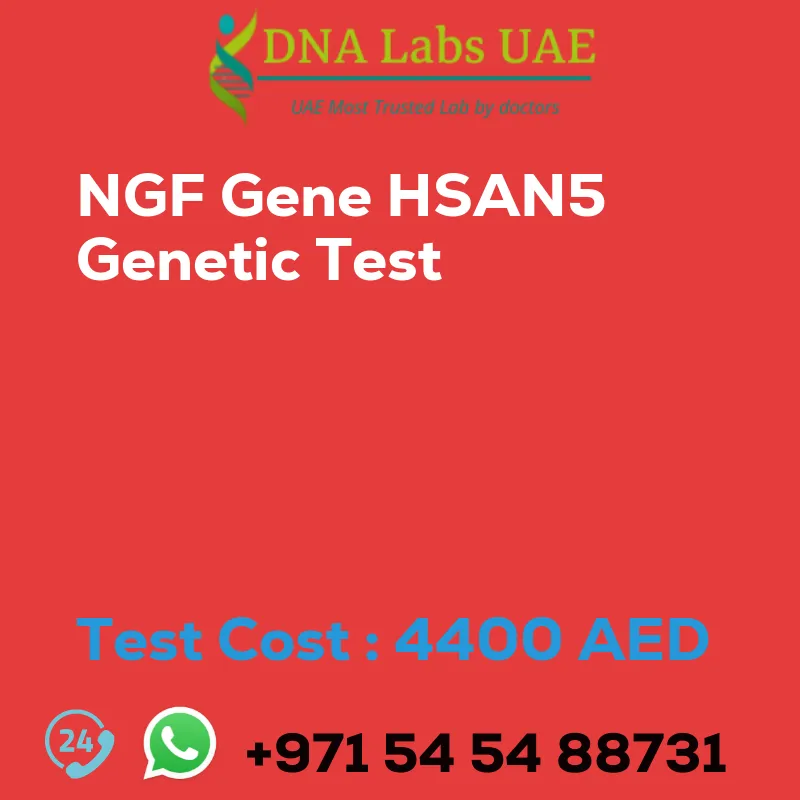 NGF Gene HSAN5 Genetic Test sale cost 4400 AED