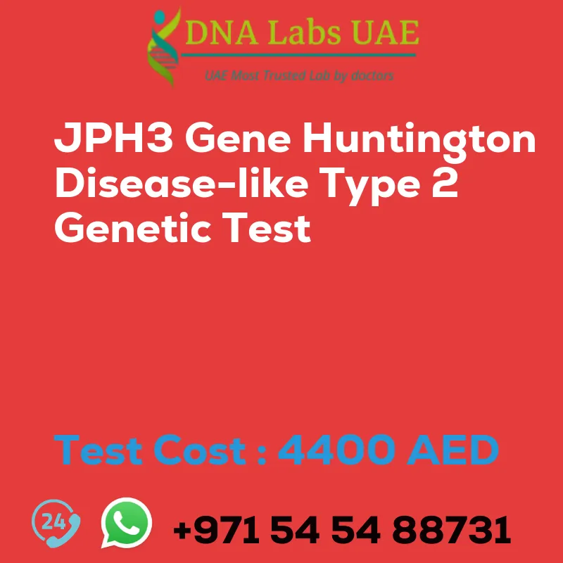 JPH3 Gene Huntington Disease-like Type 2 Genetic Test sale cost 4400 AED