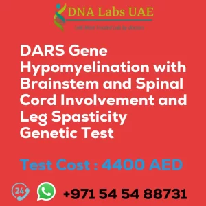 DARS Gene Hypomyelination with Brainstem and Spinal Cord Involvement and Leg Spasticity Genetic Test sale cost 4400 AED