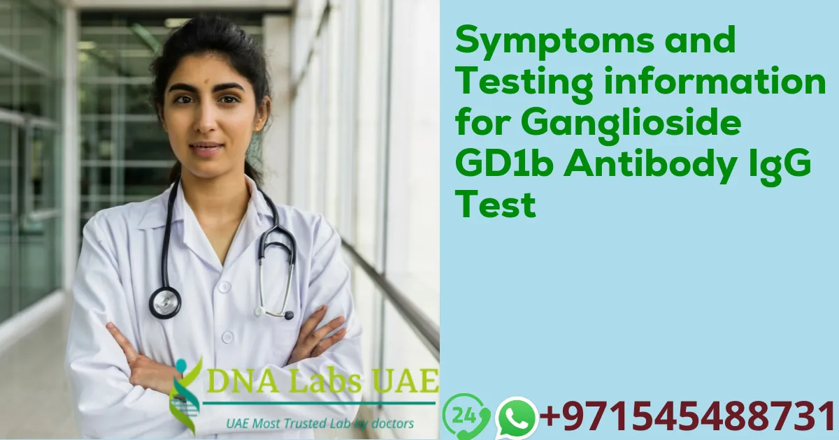 Symptoms and Testing information for Ganglioside GD1b Antibody IgG Test