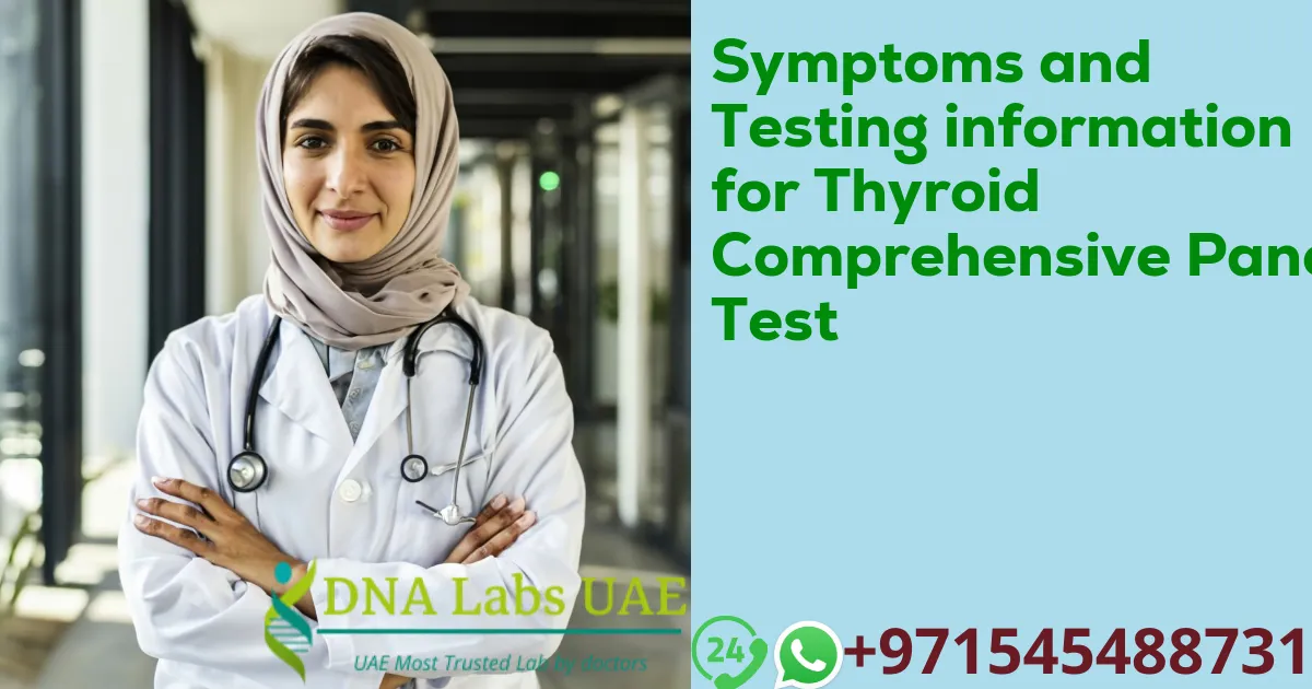 Symptoms and Testing information for Thyroid Comprehensive Panel Test